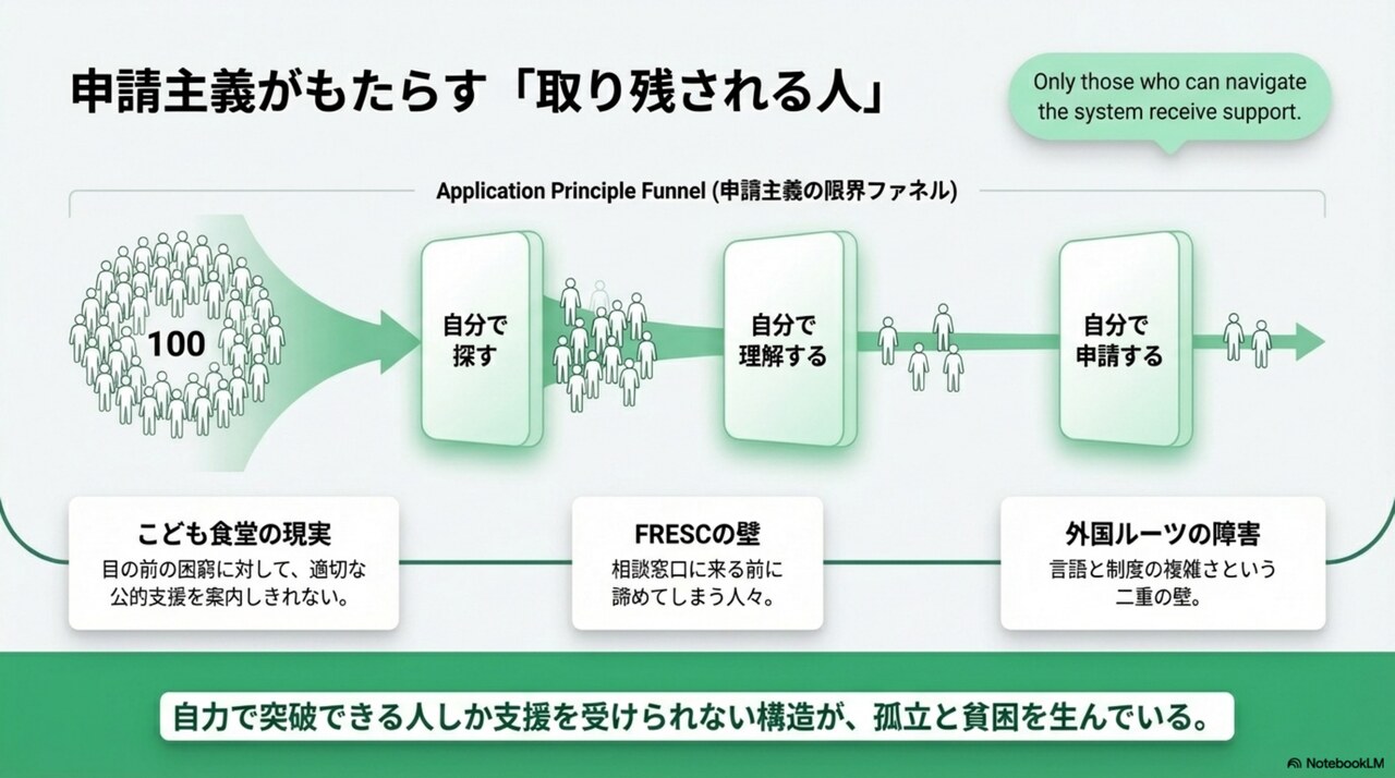 申請主義がもたらす「取り残される人」
